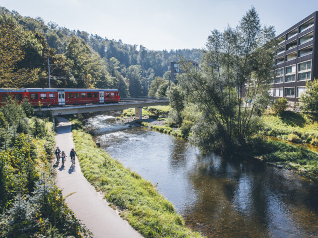 Zürich, Fahrradroute Sihlwald