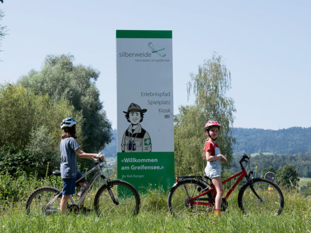 Greifensee, Naturstation Silberweide, Fahrrad