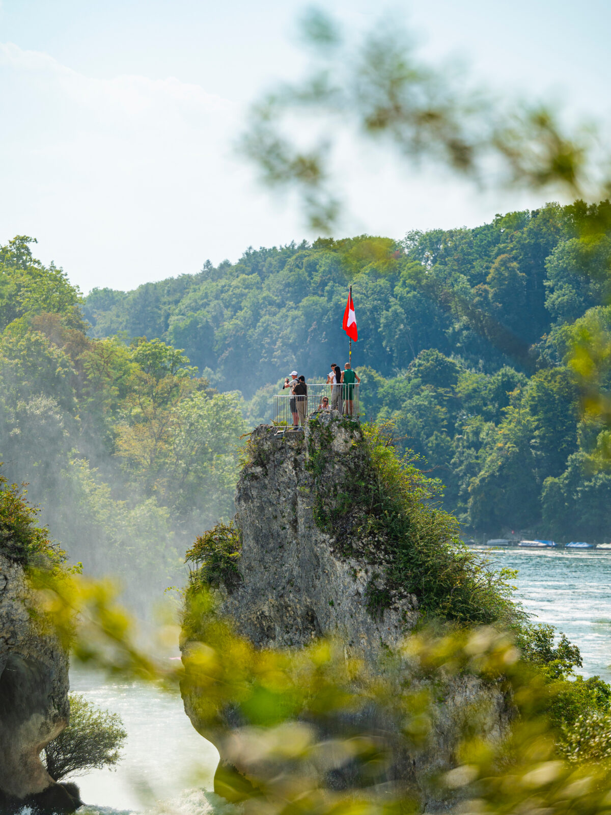 Schaffhausen, Rheinfall, Fels
