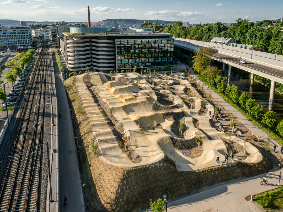 Zürich, Allmend Bike Park, Pumptrack