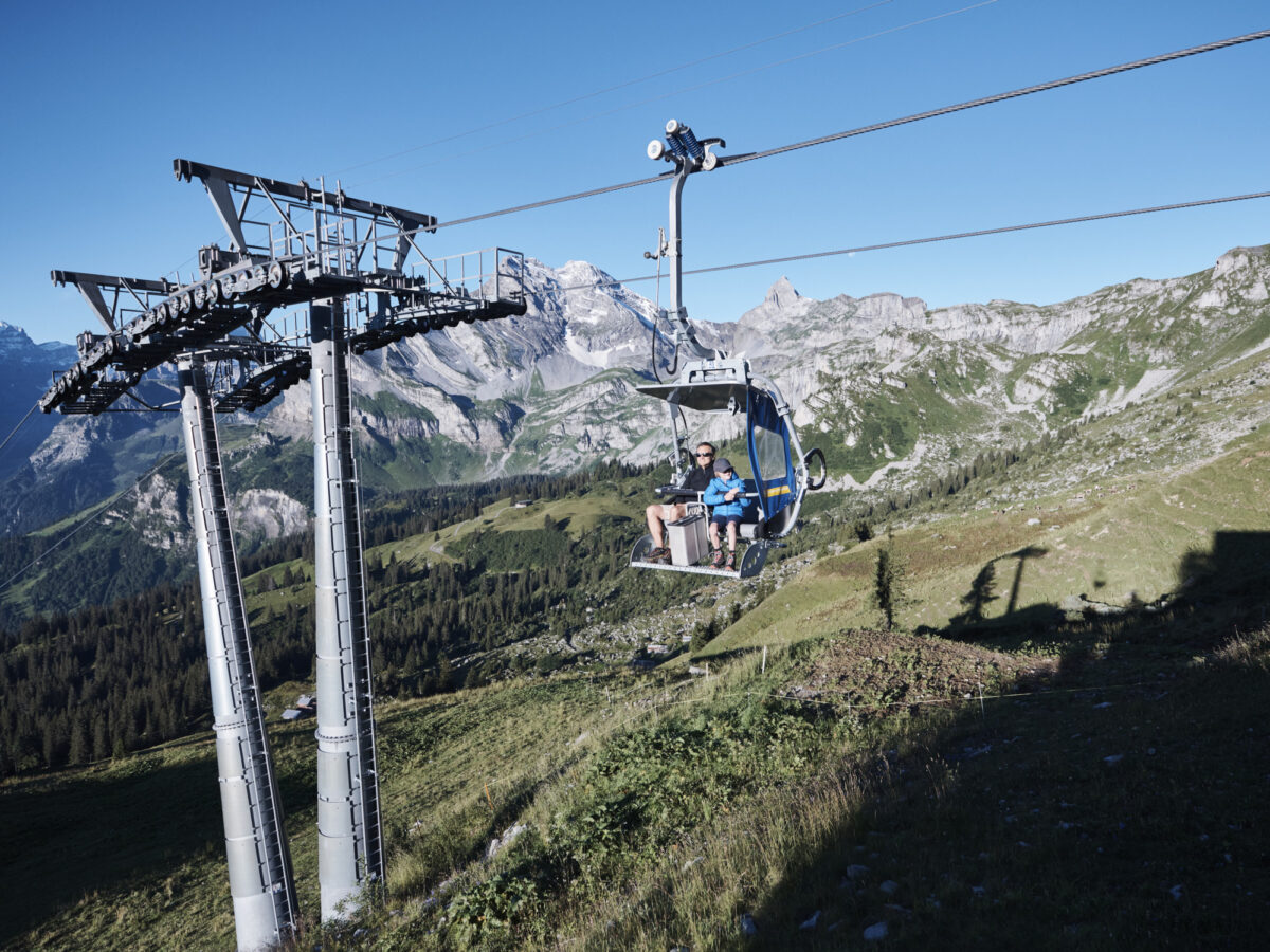 Braunwald, Kinderklettersteig, Kombibahn Gumen