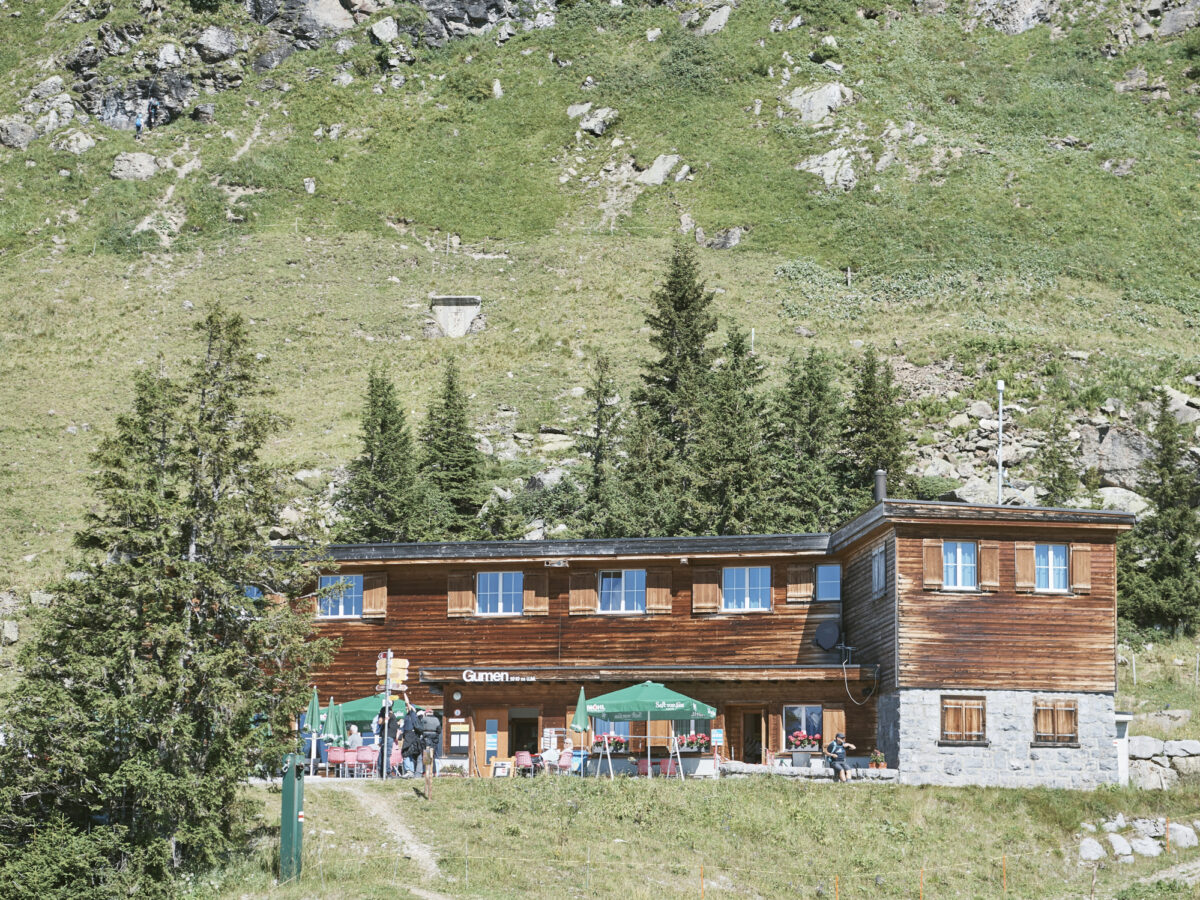 Braunwald, Kinderklettersteig, Bergrestaurant Gumen i