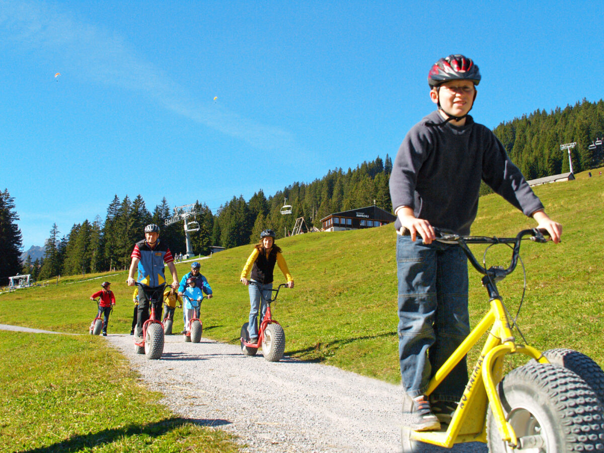 Childrens Region Mountain Cart and Scooter Fun
