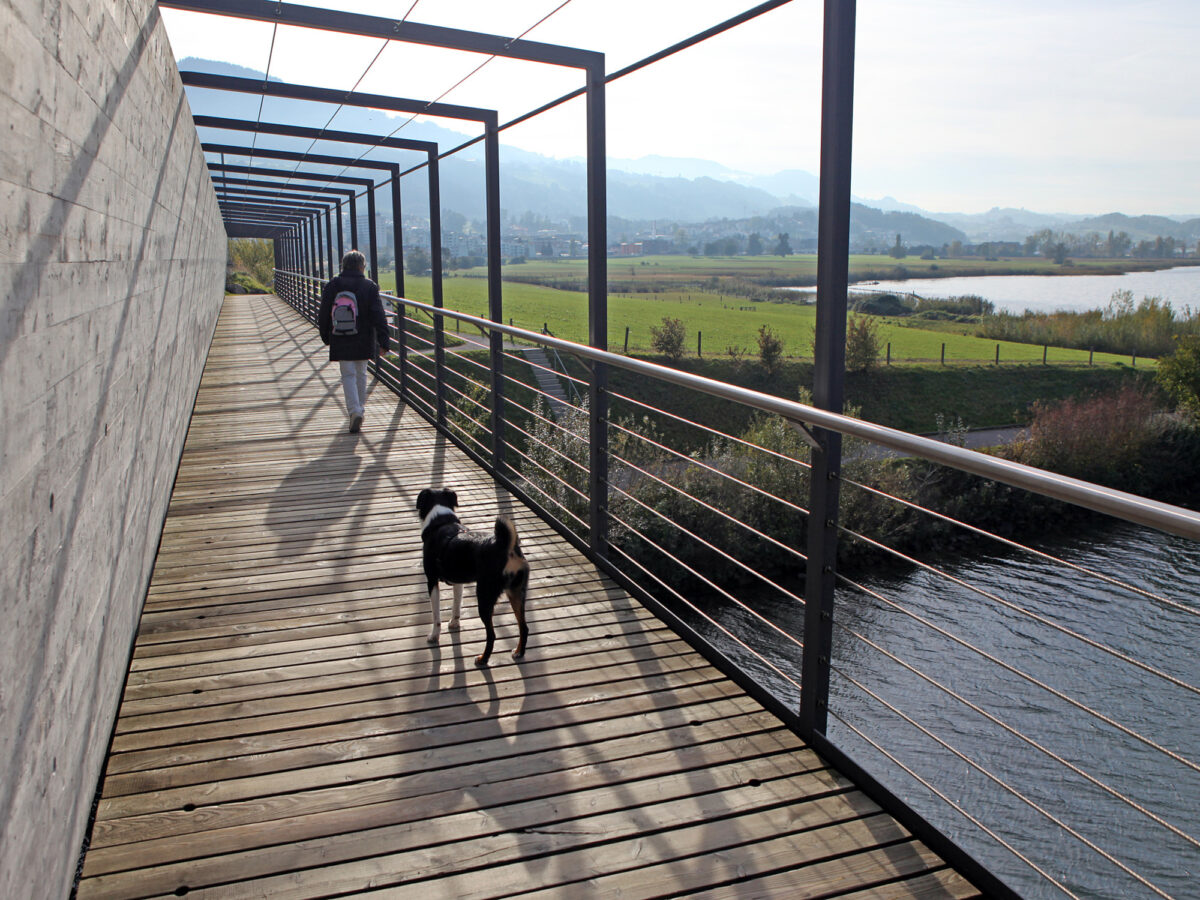 Rapperswil, Holzsteg Hurden