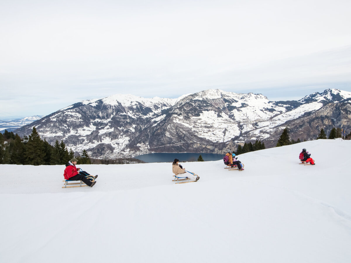 Kerenzerberg, Schlitteln, Winter