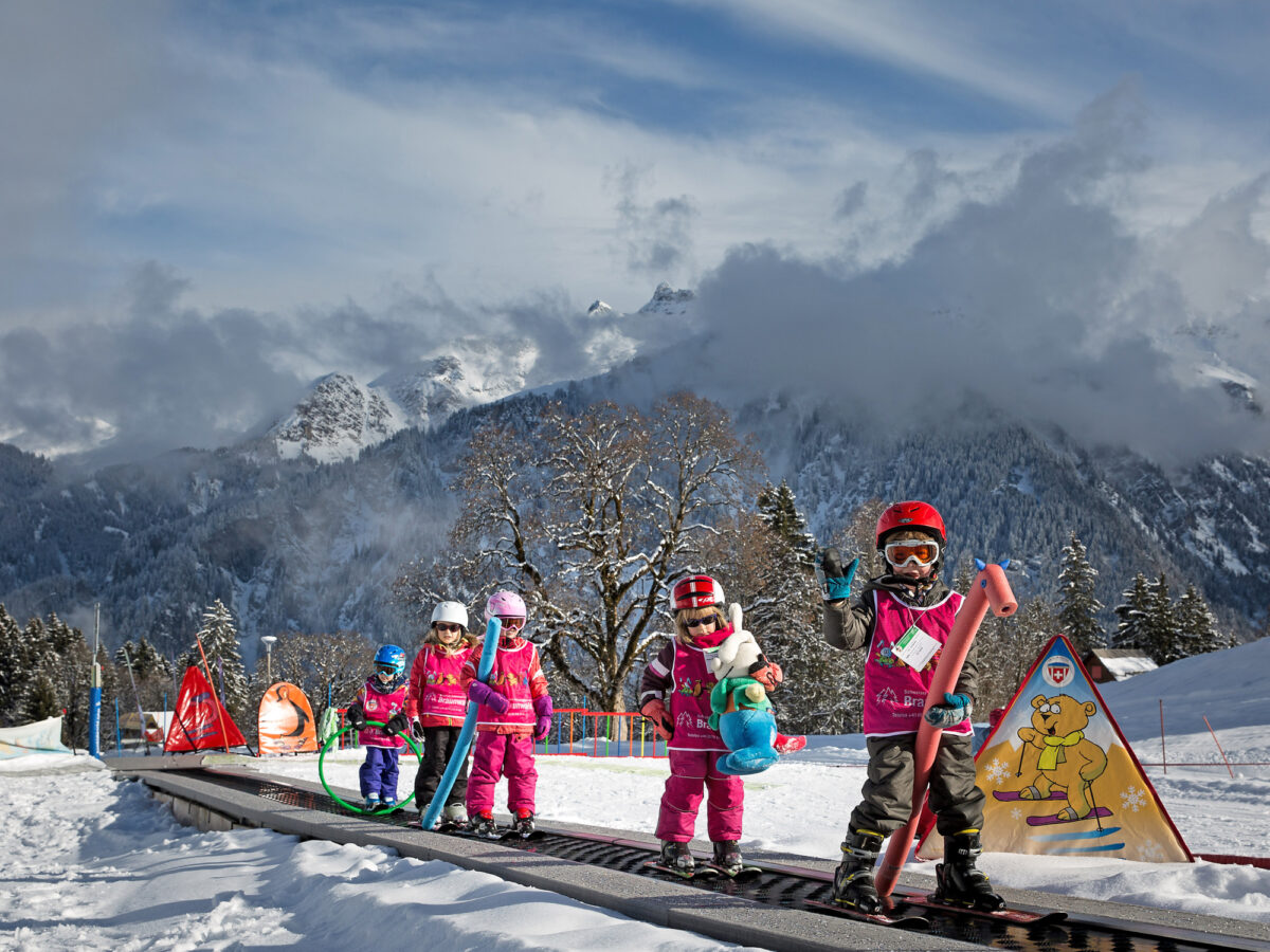 Braunwald, Kinderland Grotzenbüel, Skifahren