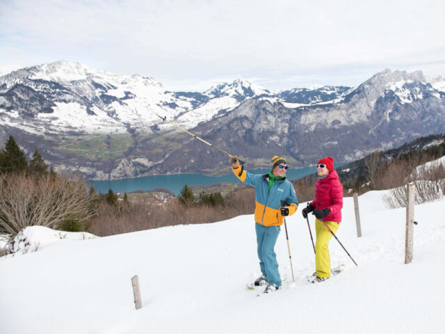 Kerenzerberg, Winterwandern und Schneeschuhlaufen