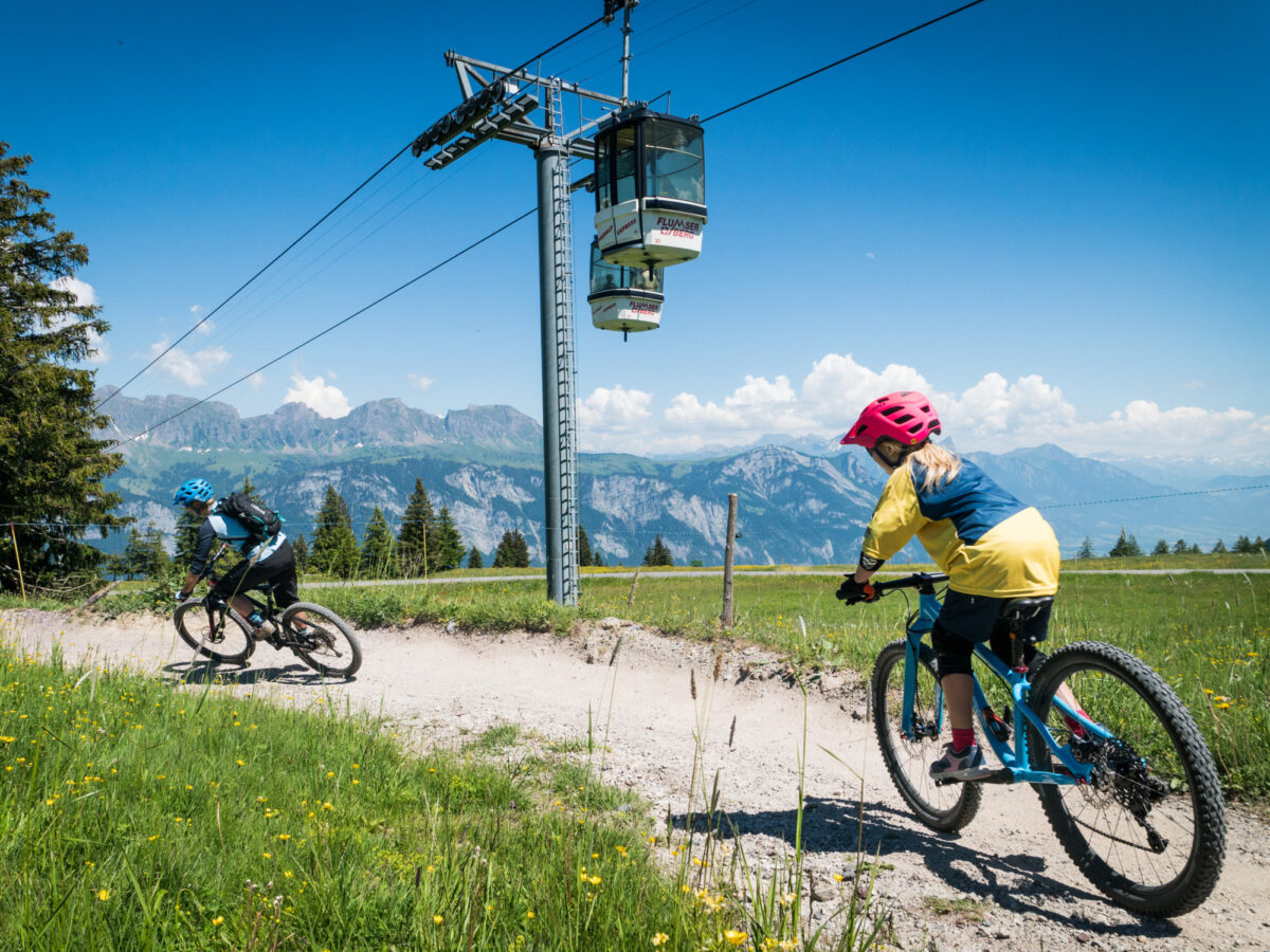 Flumserberg, BikerTrail, Blue Salamander