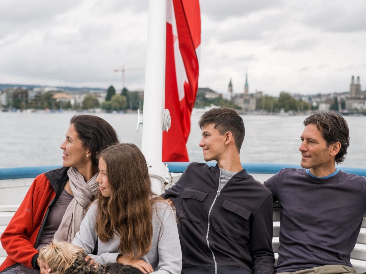 Zürichsee, Schifffahrt, Familie