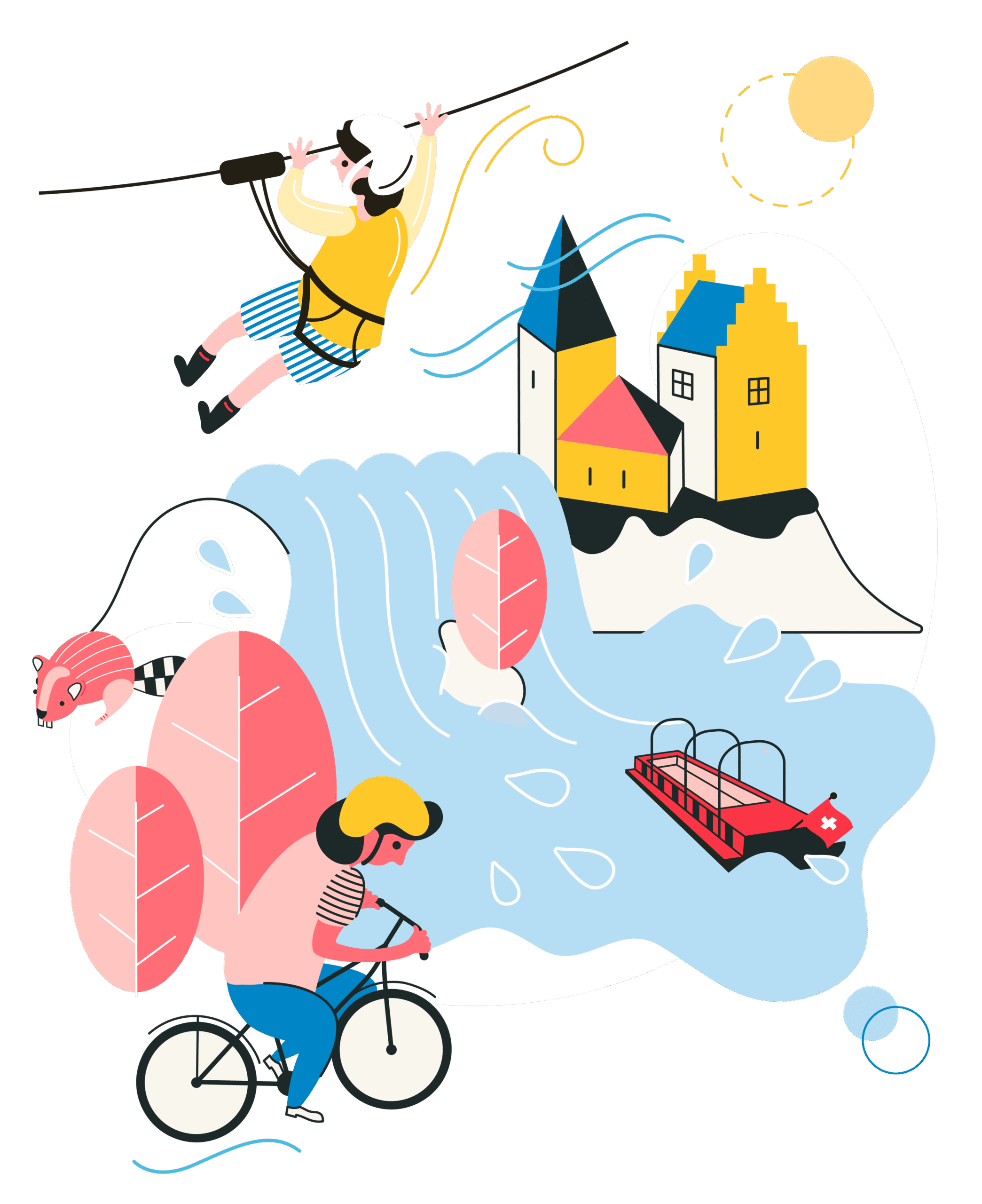 Illustration, Rheinfall