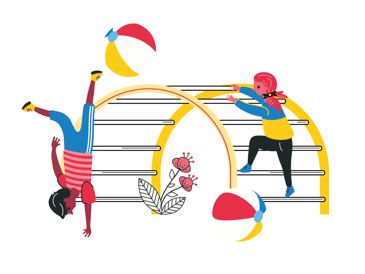 Illustration, Spielplatz