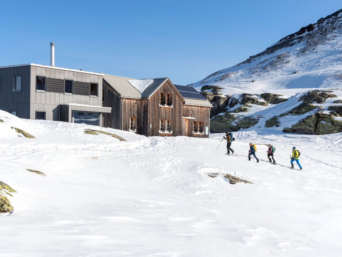 Leglerhütte, Skitour, Familie
